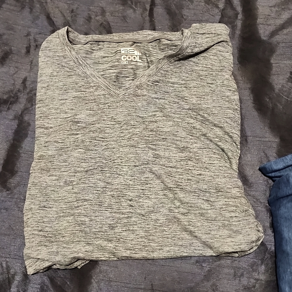 32° DEGREES MENS T GREY/BLACK SZ L